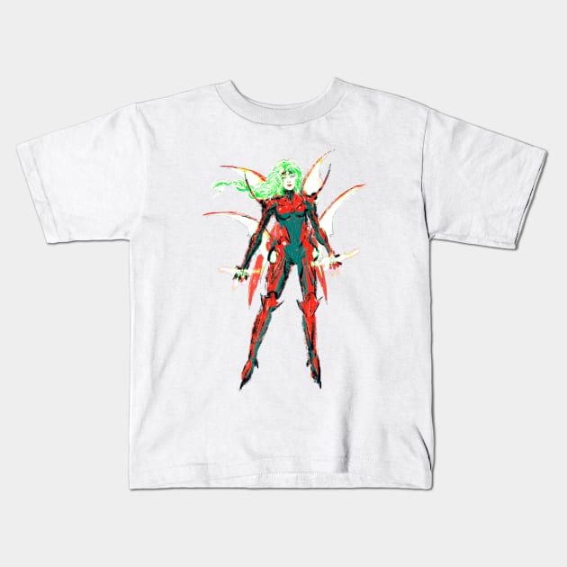 Magitek Armored Suit Terra Branford Kids T-Shirt by Archonyto